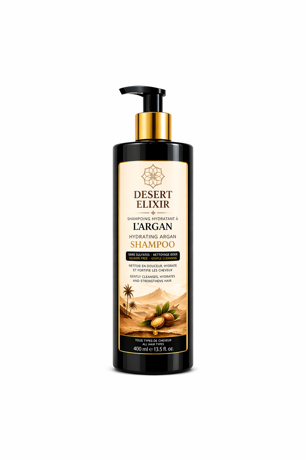 Argan Oil Shampoo Sulfate-Free | Hydrating Shampoo for Dry Hair 400ml